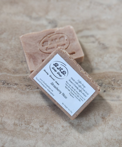 Natural "Strawberry Haze" Handmade Coffee Soap