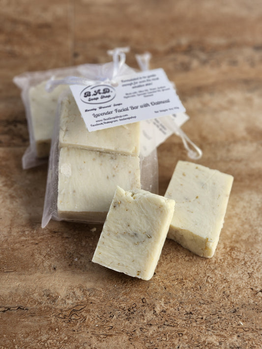 Natural Castile Facial Bars with Ground Oatmeal