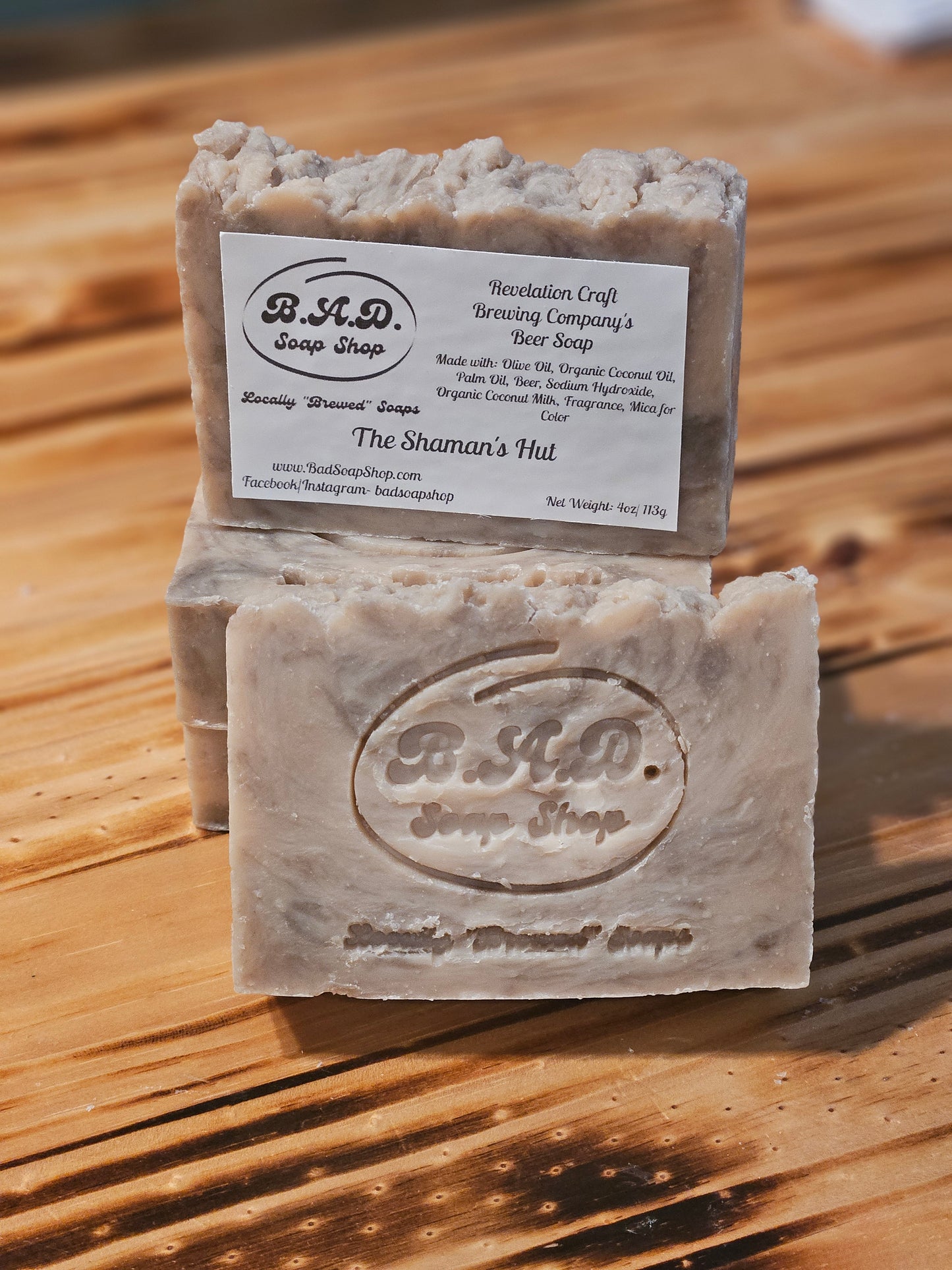 Natural "The Shaman's Hut" Handmade Beer Soap