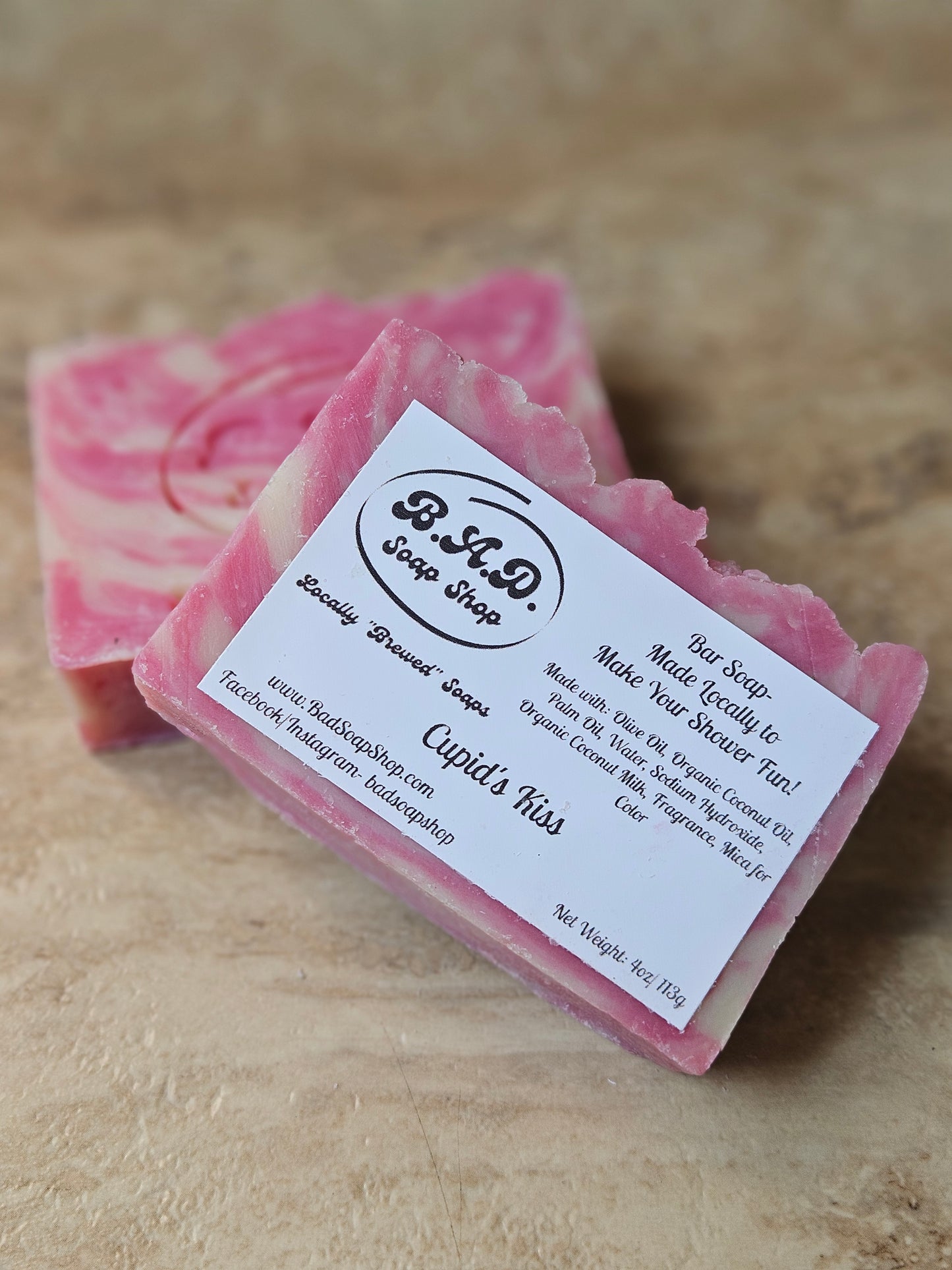 Natural "Cupid's Kiss" Handmade Bar Soap