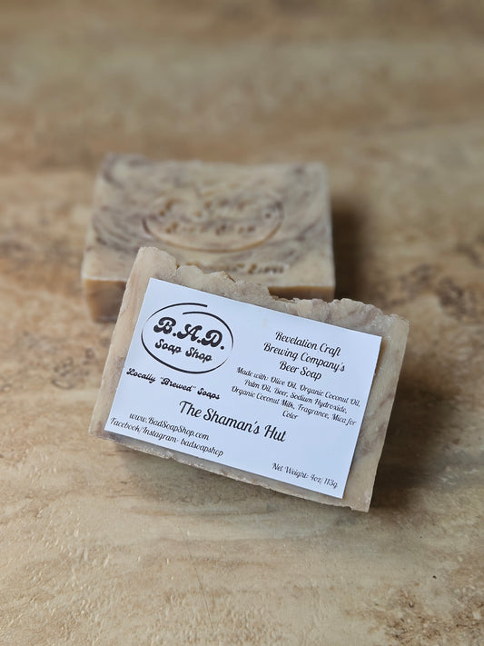 Natural "The Shaman's Hut" Handmade Beer Soap