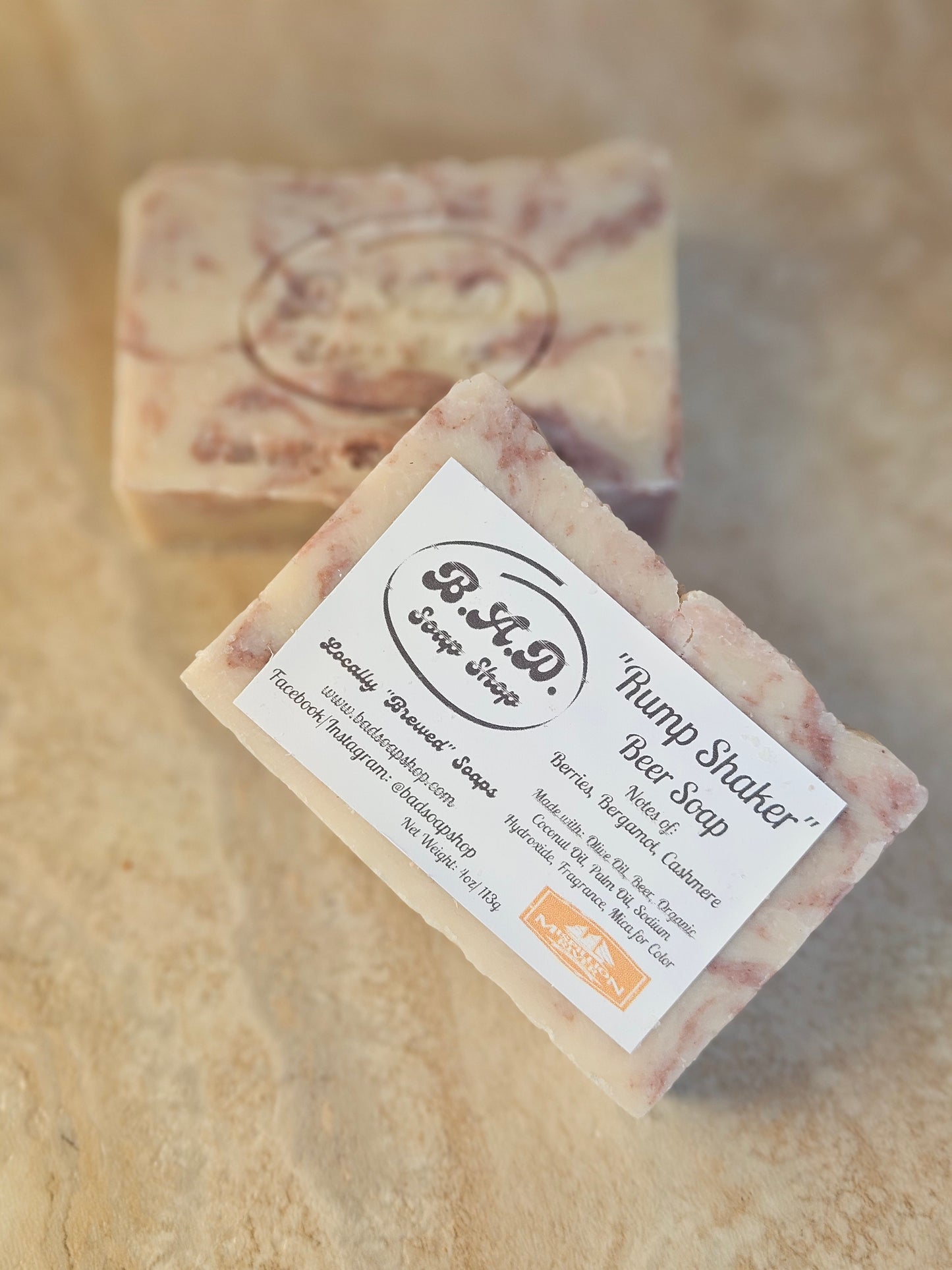 Handcrafted “Rump Shaker” All-Natural Artisan Beer Soap, 4oz.