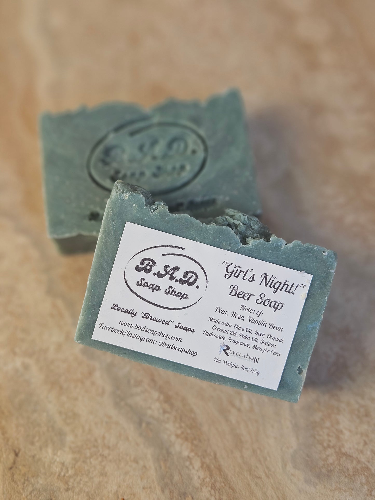 Handcrafted “Girl's Night” All-Natural Artisan Beer Soap, 4oz.