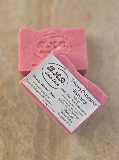 Whiney Connoisseur: Handcrafted, All-Natural Artisan Wine Soap, 4oz.