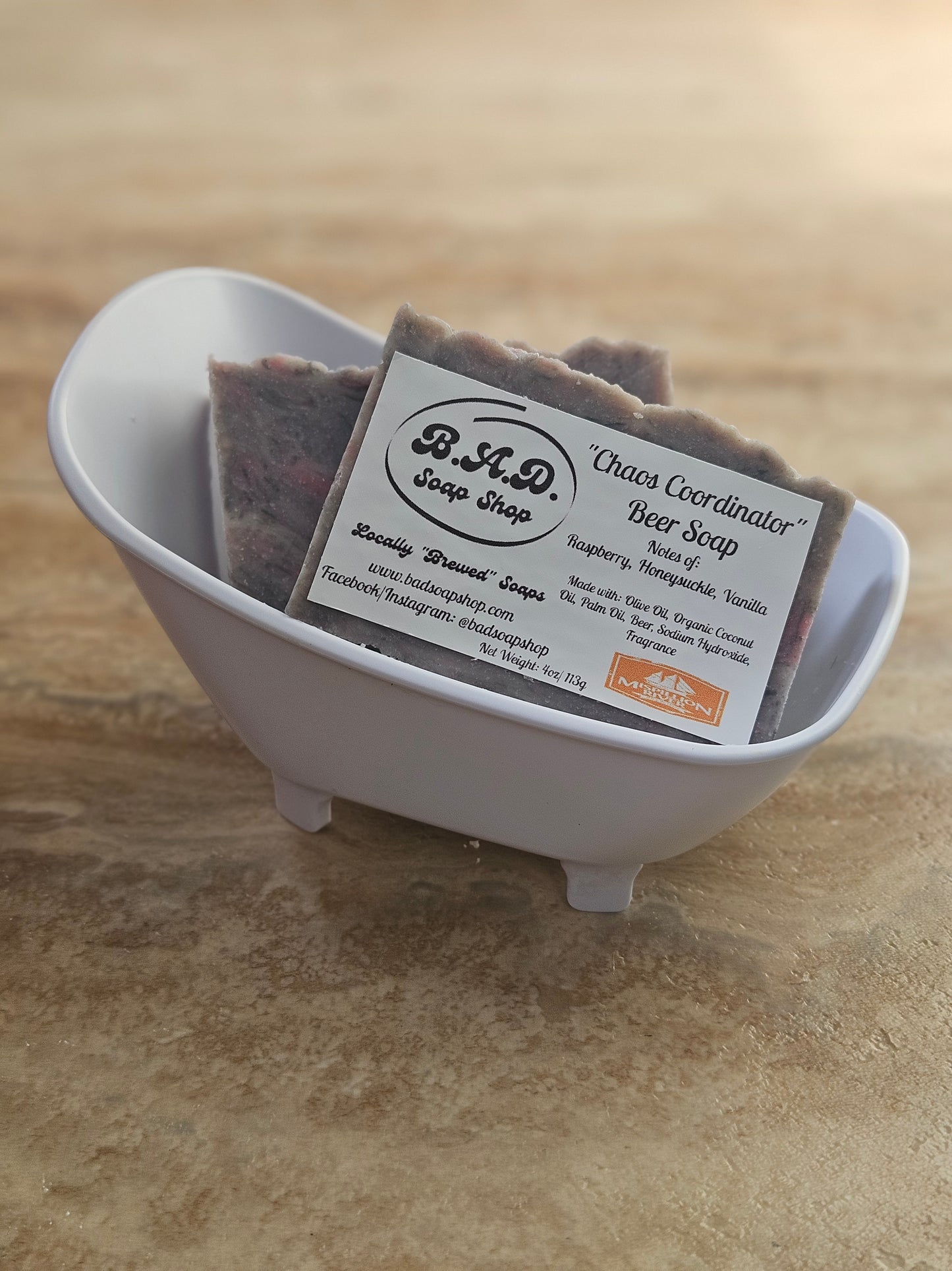 Chaos Coordinator: Handcrafted, All-Natural Artisan Beer Soap, 4oz.